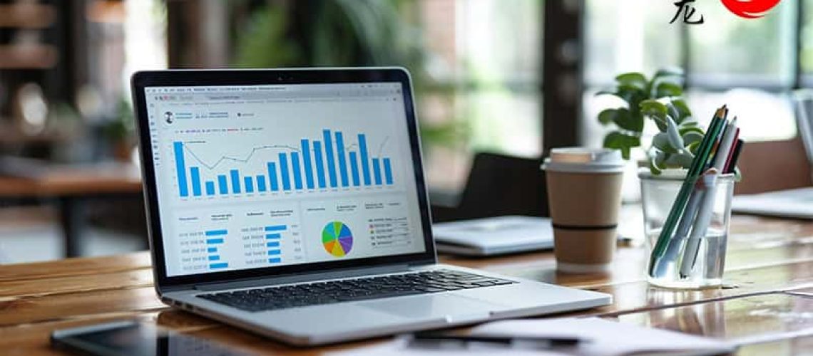 Statistics Displayed on a Laptop Screen