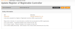 update register controller